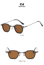 Retro Square Sunglasses Men Small Frame Sun Glasses Women New Fashion Polygonal Metal Eyeglasses Shadow UV400