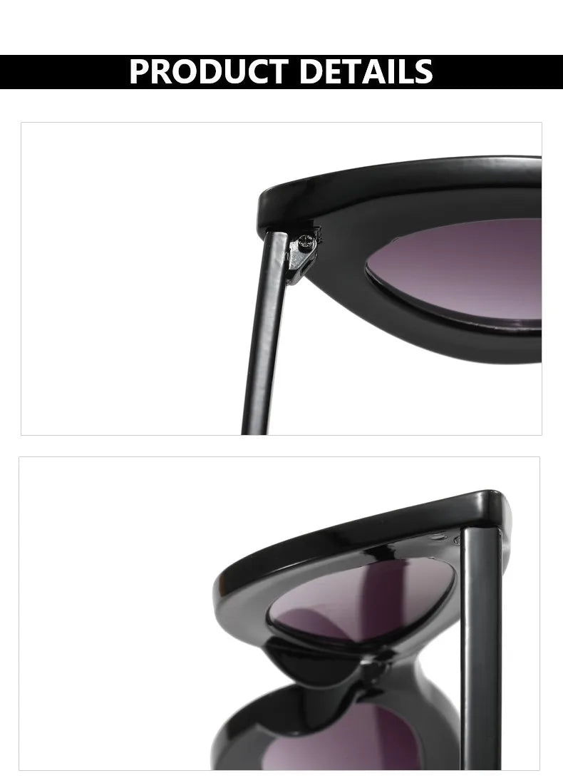 Small Frame Sunglasses Men Women Vintage Cat Eye Sun Glasses Brand Designer Concave Black Cateye Eyewear Shades UV400