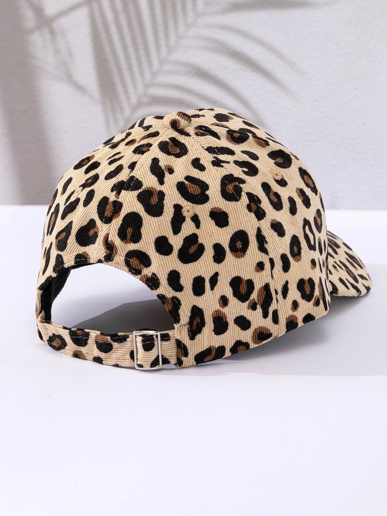 Leopard hat Women's autumn and winter corduroy baseball cap warmth preservation sunscreen hat cap hard top men