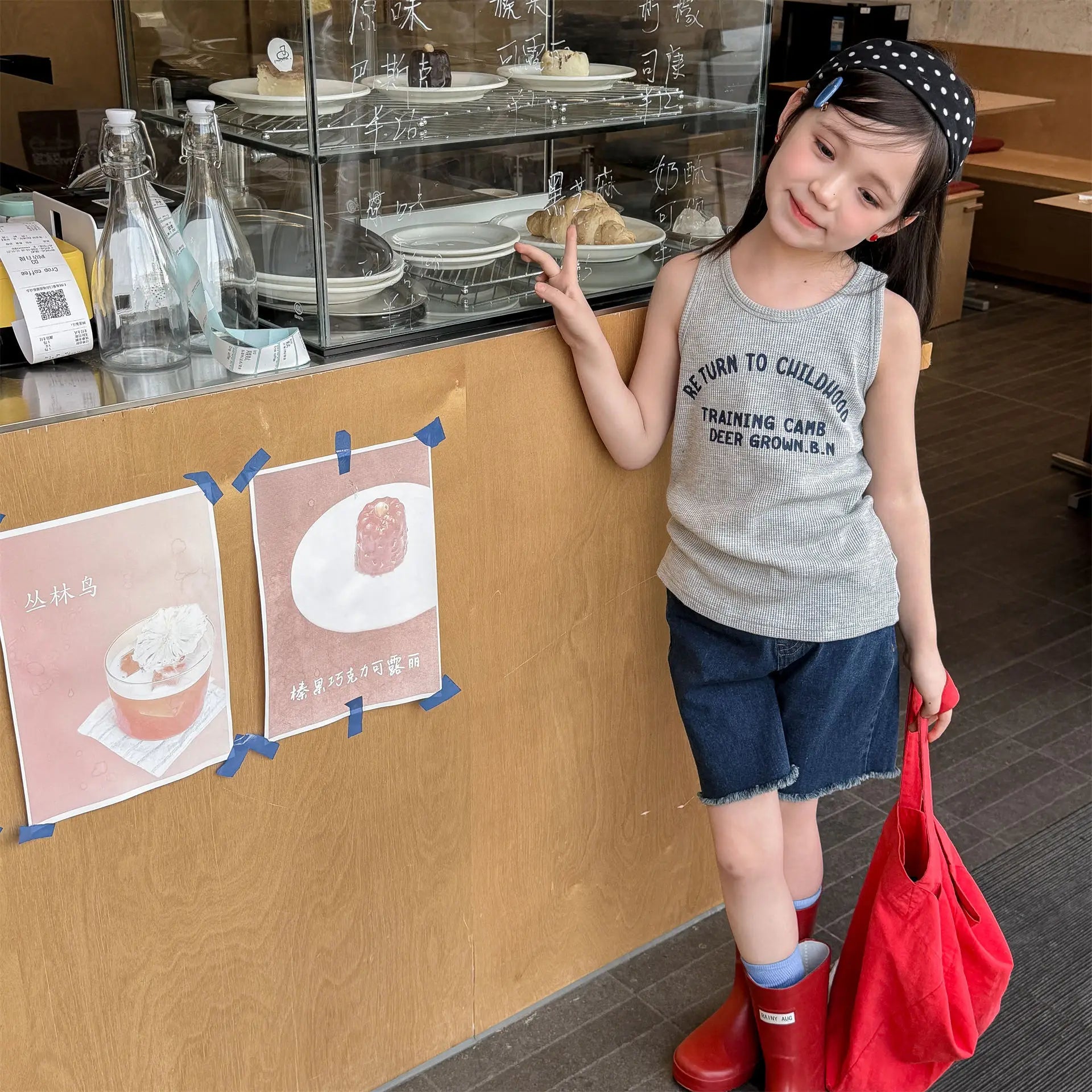 2026 Summer New Children Sleeveless T Shirts Cotton Boys Girls Letter Print Vest Toddler Fashion Casual Tops Kids Clothes