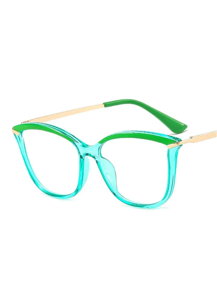 TR90 Fashion Myopia Glasses Frame Retro Brand Designer Cat Eye Optical Prescription Eyeglasses Women Computer Eyeglasses Girls
