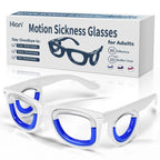 Anti-Motion Sickness Glasses | Ultra-Light Ergonomic Design for Cars/Travel/Cruises | Portable Nausea Relief