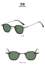 Retro Square Sunglasses Men Small Frame Sun Glasses Women New Fashion Polygonal Metal Eyeglasses Shadow UV400