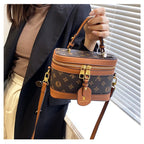 Brand Designer Women's Printed Box Bag Handbags Ladies Retro Patchwork Handbags Wild Portable Shoulder Corssbody Cosmetic Bag
