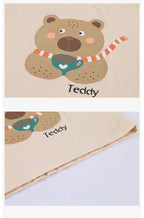 Kids Cute Animal Pajama Set Print Comfortable Sleepwear for Brother Sister 2pcs Summer Children  Cartoon Top Pant Loungewear