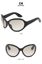 Oversized Y2K Steampunk Sunglasses Women Luxury Brand Designer Oval Sun Glasses Men Cyber Punk Eyewear Shades De Sol Oculos