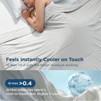 Super Soft Air Condition Comforter for Summer Solid Color Cooling Blanket for Hot Sleepers Lightweight and Smooth Cold Quilt