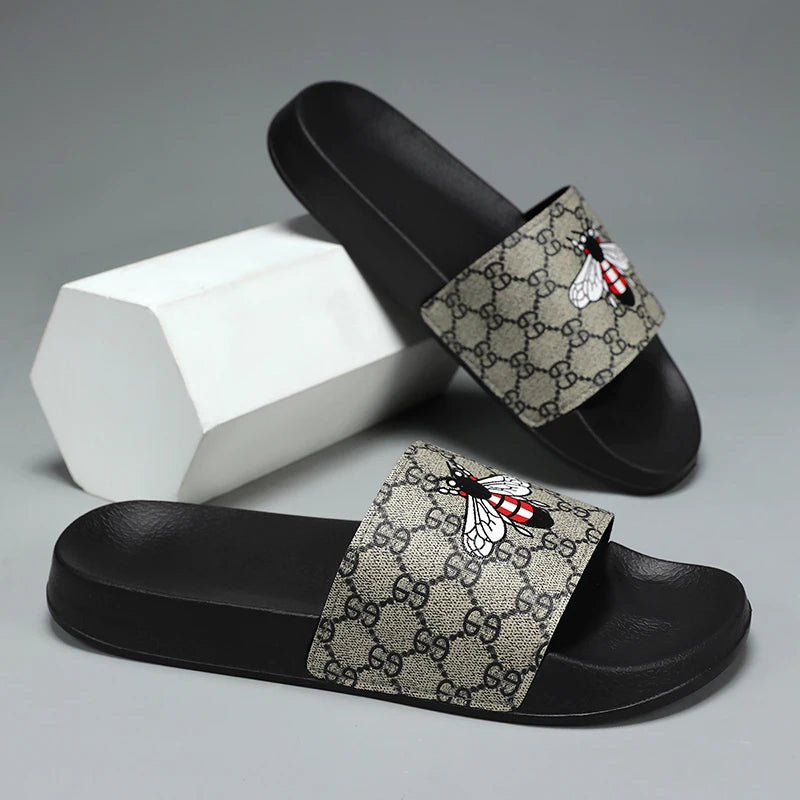 QZHSMY Summer men's shoes sports casual slippers indoor and outdoor EVA shoes men's small butterfly beach outdoor garden sandals