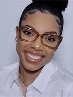 Fashion Square Eyeglasses Frames for Women Men Anti Blue Light Rectangle Glasses Frame Optical Computer Cat Eye Eyewear