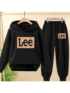 Children's Sportswear, Sports Uniform Set, 3-13 Years Old Hooded Sweatshirt + Long Pants Set, Sports Pants for Boys and Girls