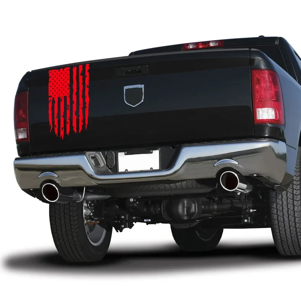 Car Sticker USA Flag Decor Decal For Dodge RAM Toyota Hilux Tacoma Jeep Gladiator Isuzu Dmax Ford F150 Auto Tuning Accessories