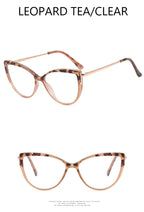 Metal Cat Eye Glasses Frame Woman Fashion TR90 Brand Designer New Trend Cateye Computer Eyewaer Gradient Color Frame Eyegalsses