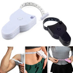 1Pc Portable Fitness Telescopic Health Tape Measure With Handle Torch Y-shaped Tape Measure Waist Circumference Tape Measure