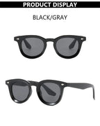 Vintage Punk Square Sunglasses Women Brand Fashion Concave Sun Glasses Men Shades UV400 Olive Green Leopard Rivets Eyewear