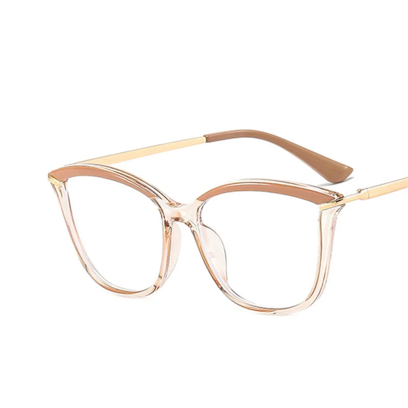 TR90 Fashion Myopia Glasses Frame Retro Brand Designer Cat Eye Optical Prescription Eyeglasses Women Computer Eyeglasses Girls