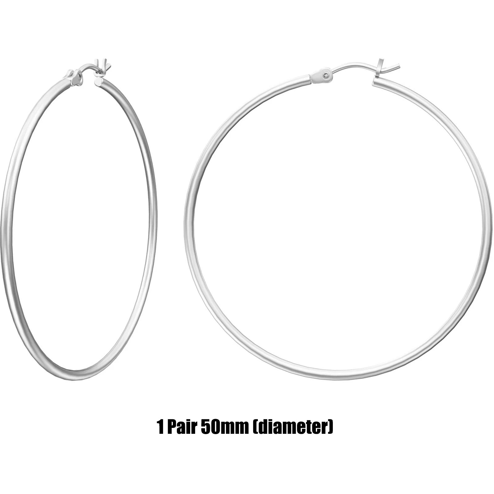 Shevalues Hoop Earrings Set for Women Man 14K Real Gold Plated Copper Hoops with 925 Sterling Silver Needle New Modern Jewelry