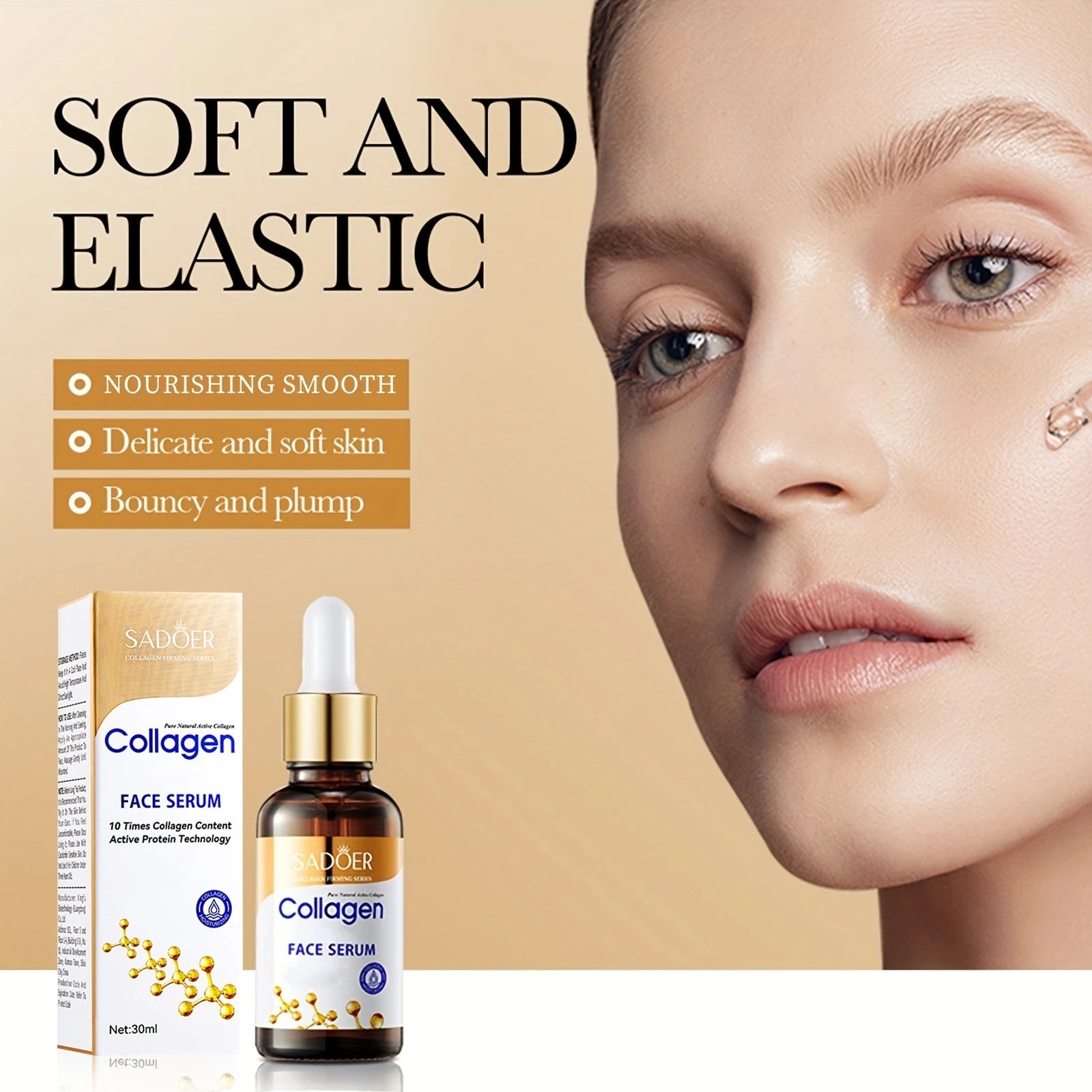 Collagen Skin Care Set, 6Pcs Face Care Sets for Women, Firming Skin, Smooth Skin, Hydrating Skin Care Set