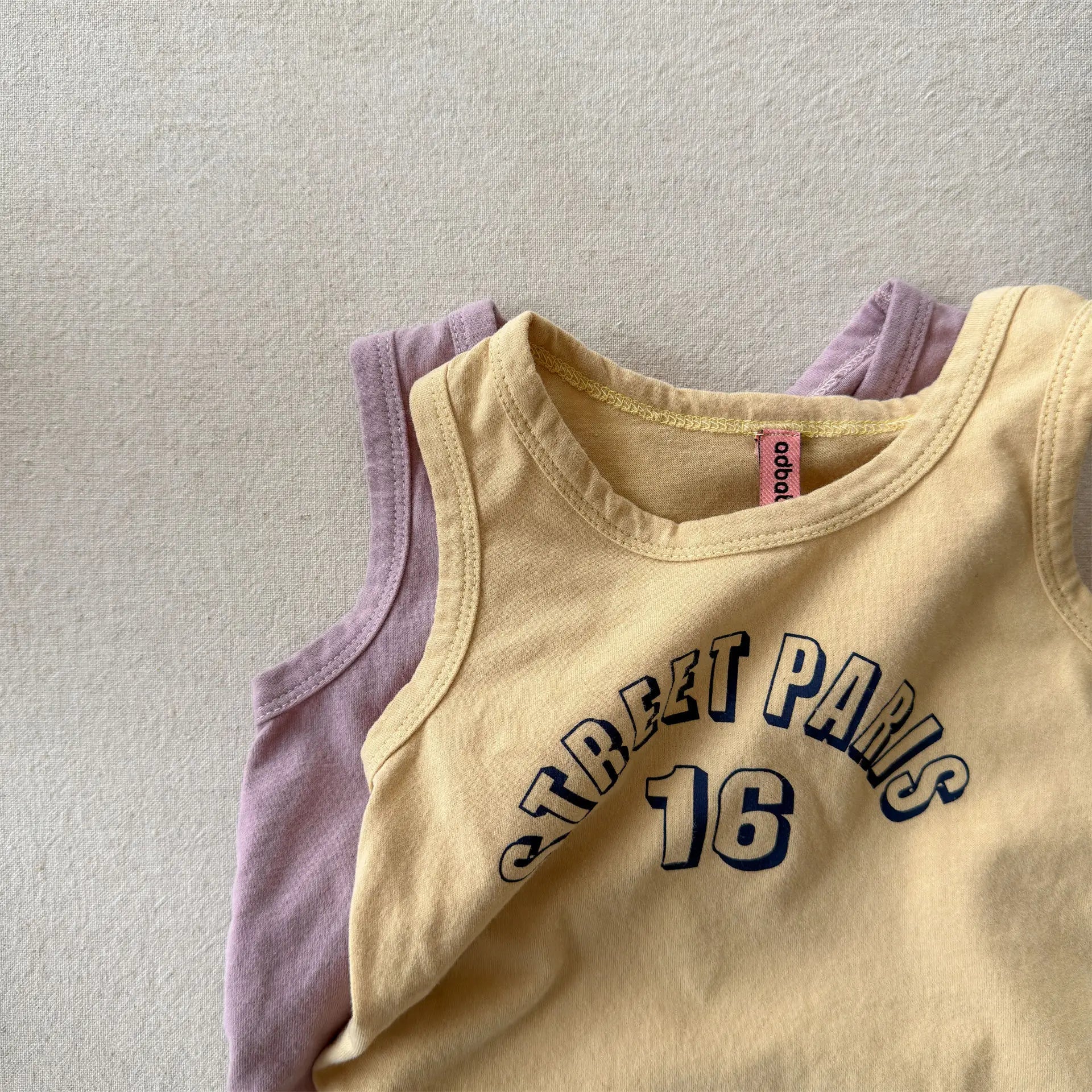 2026 Summer New Children Sleeveless T Shirts Cotton Boys Girls Letter Print Loose Vest Baby Thin Casual Tops Kids Clothes