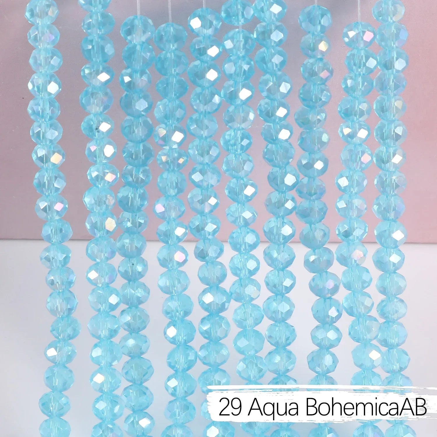 2mm 4mm 6mm 8mm Rondelle Austria Crystal Beads Faceted Glass Beads Loose Spacer Beads for DIY Bracelet Garment Making