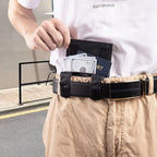 Anti-Theft RFID Blocking Travel Pouch Money Belt Bag for Women & Men Small Wallet for Credit Card ID Cash Passport