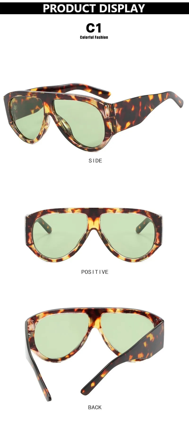 Fashion Oversized Hip Hop Sunglasses Men Women Shades Brand Designer Sun Glasses Trend Male Punk Eyewear Female UV400