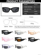 Steampunk Sunglasses Vintage Women Mens Oversized Goggles Glasses UV400 Punk, Cyberpunk, festival, Vintage and Retro