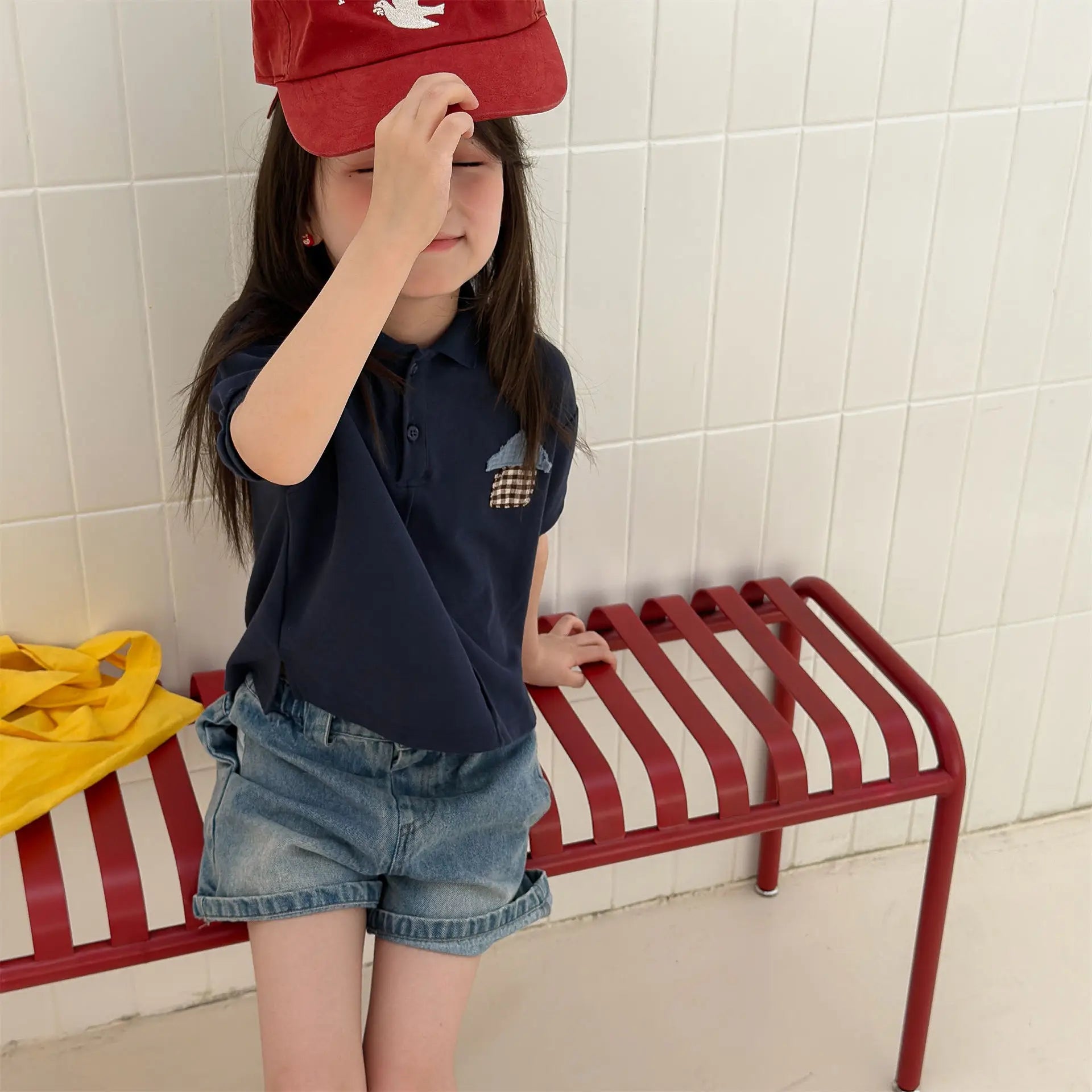 2026 Summer New Children Short Sleeve T Shirts Cotton Boys Casual Polo Shirts Girls Cute Cartoon Lapel Tops Kids Clothes