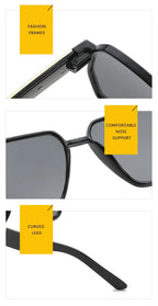 New Fashion Square Oversized Sunglasses Women Big Frame Colorful Sun Glasses Female Oculos Unisex Black Shades Gafas De Sol