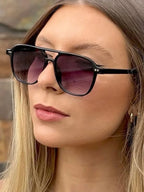 Vintage Big Square Sunglasses Women Men Brand Designer Unisex Sun Glasses Black Frame Shades Male Female Eyewear UV400