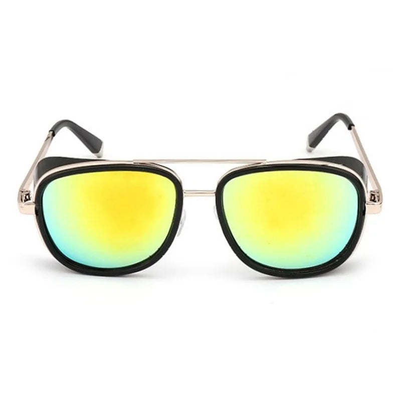 Fashion Steampunk Sunglasses Men Brand Mirror Designer Sun Glasses for Women Punk Vintage Red Sunglasses UV400