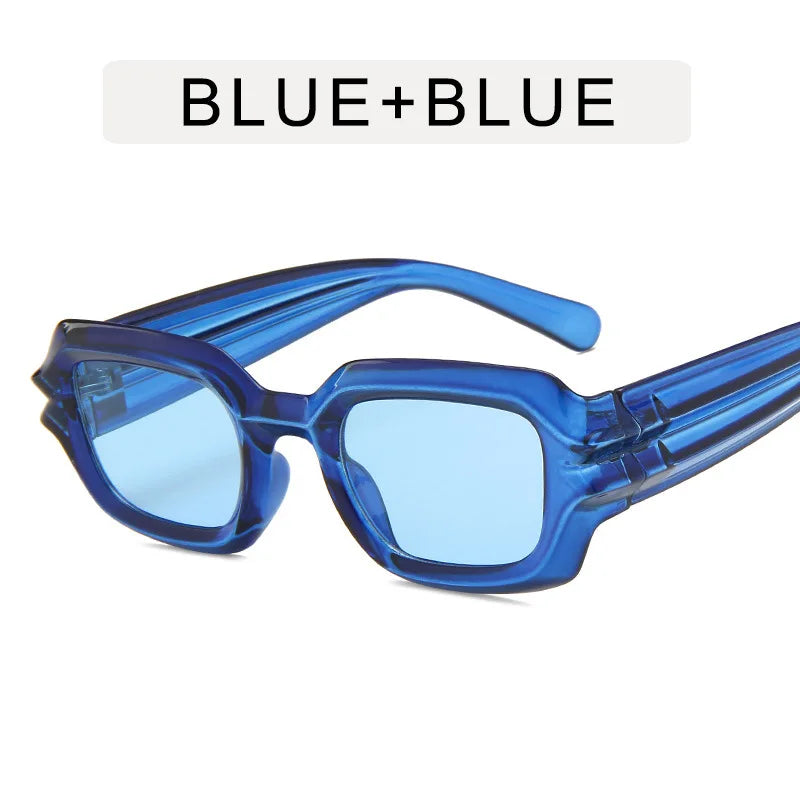 Punk Square Sunglasses 2022 New Ripple Funny Sunglasses Bump Cyberpunk Sunglasses Trendy Hip Hop Glasses UV400