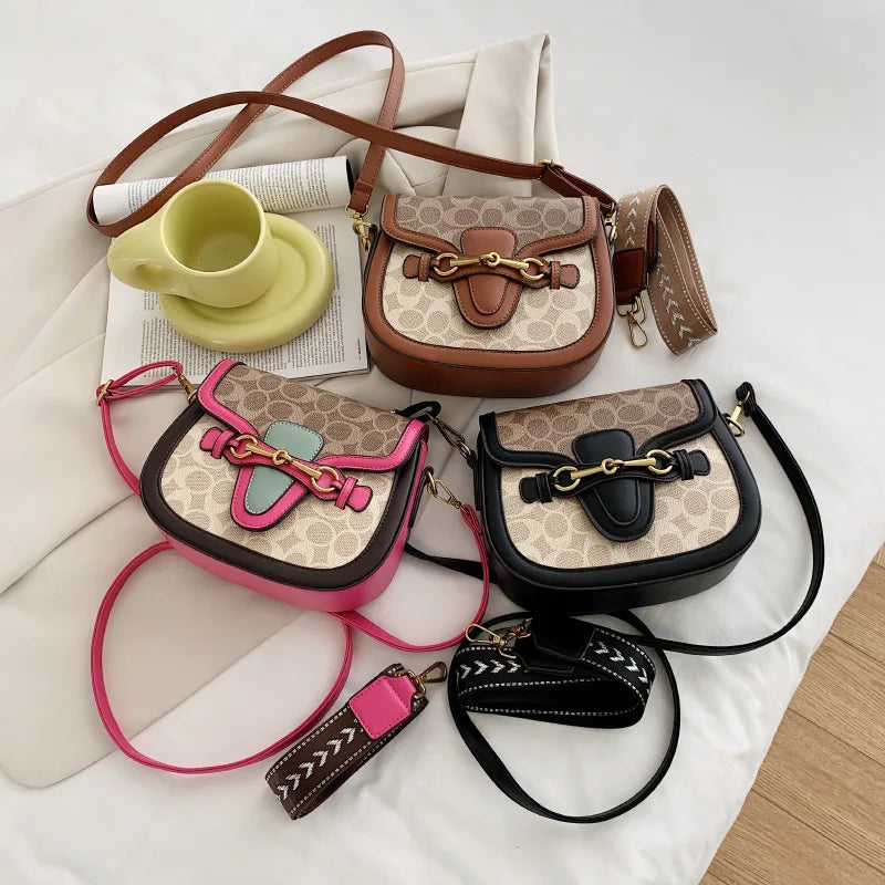Luxury Versatile Women's Chain Bag Handbags 2024 Hot Sale Retro Designer Crossbody Shoulder Purses Small Square Bag Women Clutch