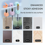 Transparent multi-color data cable fixed hook adhesive magnetic cable organizer