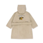 2026 KS Baby Boys Flannel Bathrobe Towel Kids Soft Bath Robe Nightgown Boys Girls Cherry Lemon Cotton Hooded Bath Towel Pyjamas