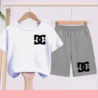 2-13Y Kids Spring & Autumn Casual Cartoon & Letter Print 2-Piece Set Hoodie & Jogging Pants Tracksuit Outfits for Boys & Girls