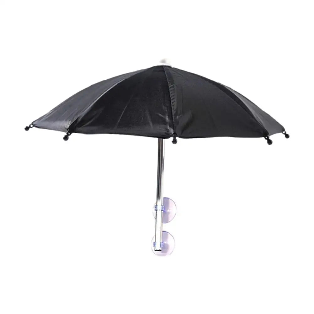 Universal Smartphone Umbrella Sunshade Rainy Holder Portable Mobile Phone Parasol With Suction Cup Photographic Accessories
