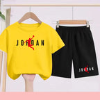 Children's sports suit, sports T-shirt,short sleeve and shorts, boys'and girls'sports uniform set,suitable for 3 to13 years old