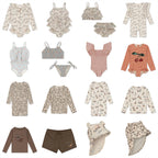 2025 Summer Baby Girls KS Swimwear Sets One Piece Kids swan Swimsuits Holiday Outwear Toddler Girl Sequin Swim Bikini Shorts Cap