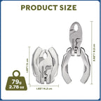 SWISS TECH 9 IN 1 Mini Multifunctional Pliers Pocket EDC Multitool Keychain Screwdriver Outdoor Hiking Gear Small Bottle Opener