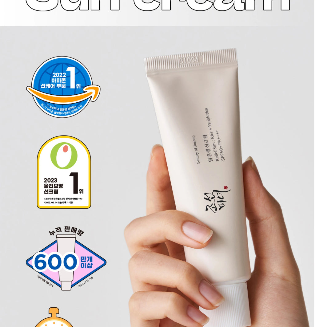 SPF50+ Beauty of Joseon Sunscreen Korean Rice Probiotic Solar Blocker Skin Cream Anti UV Sun Block Facial Mild Moisturizer 50ml