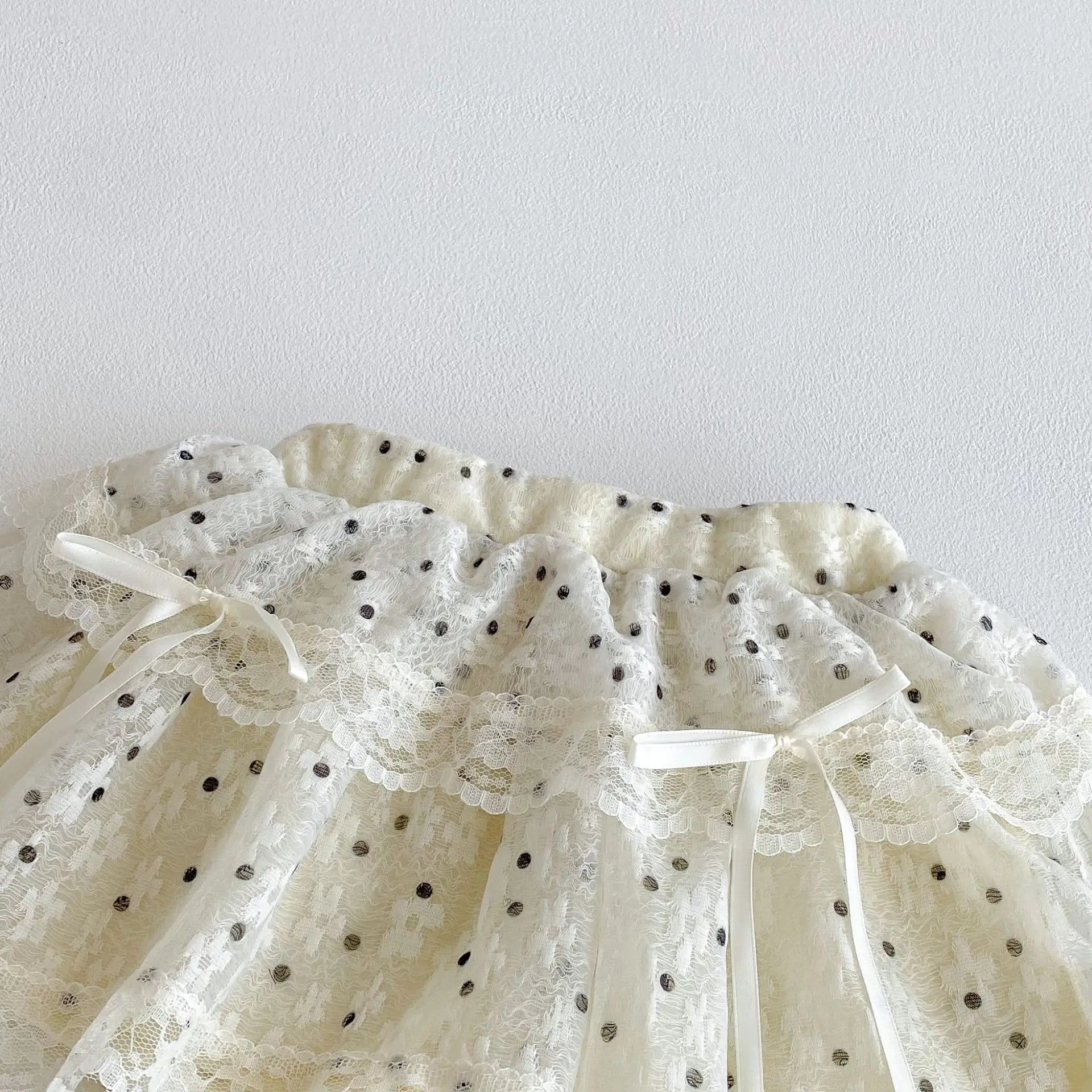 2026 Summer New Children Short Sleeve T Shirts Cotton Baby Girls Cute Bow Lace Tee Toddler Loose Casual Tops Kids Clothes