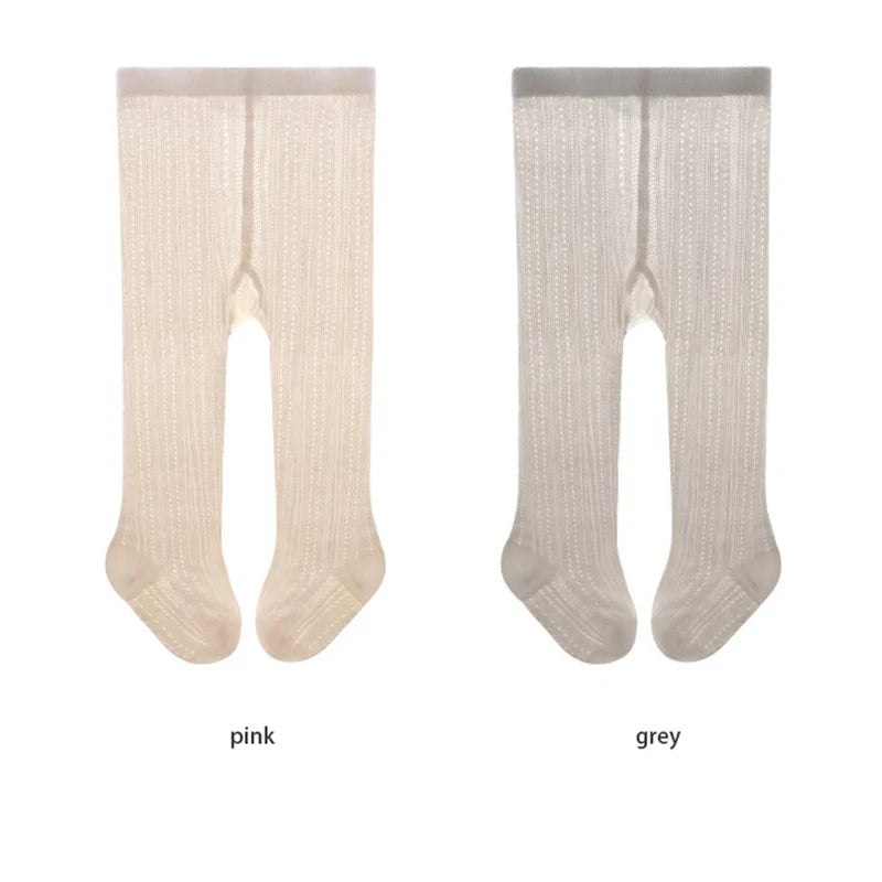 2026 Summer New Baby Pantyhose Newborn Infant leggings Girls Thin Mesh Tights Children Pants 0-8Y