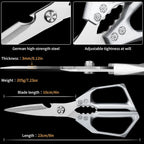 Multi-Purpose Kitchen Scissors, Ultra Sharp Heavy-Duty Cooking Shears, Stainless Steel & Dishwasher Safe - For Meat, Chicken