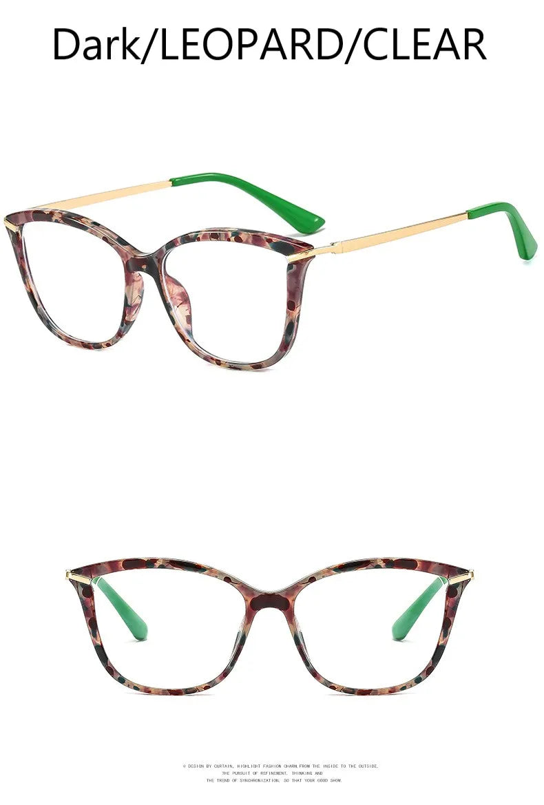 TR90 Fashion Myopia Glasses Frame Retro Brand Designer Cat Eye Optical Prescription Eyeglasses Women Computer Eyeglasses Girls