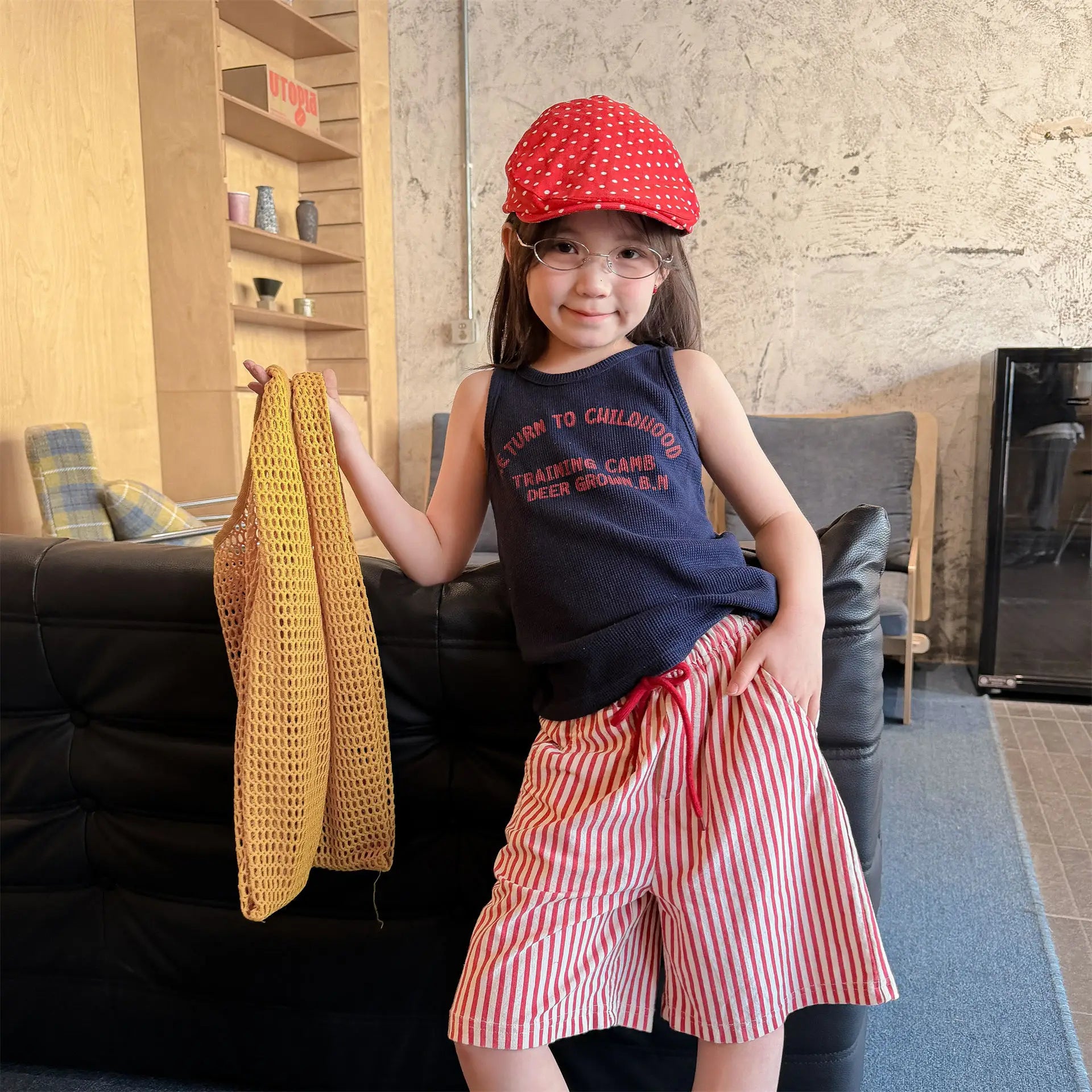 2026 Summer New Children Sleeveless T Shirts Cotton Boys Girls Letter Print Vest Toddler Fashion Casual Tops Kids Clothes