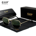 GXP Fashion Anti-glare Sunglasses Men Polygon Retro Sunscreen Glasses Leisure Glasses Outdoor Polarized Driving Eyewear UV400