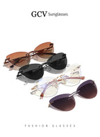 GCV Brand new Women 2 In 1 Polarized Sunglasses Anti blue light glasses butterfly frame multifunctional Medical applicability