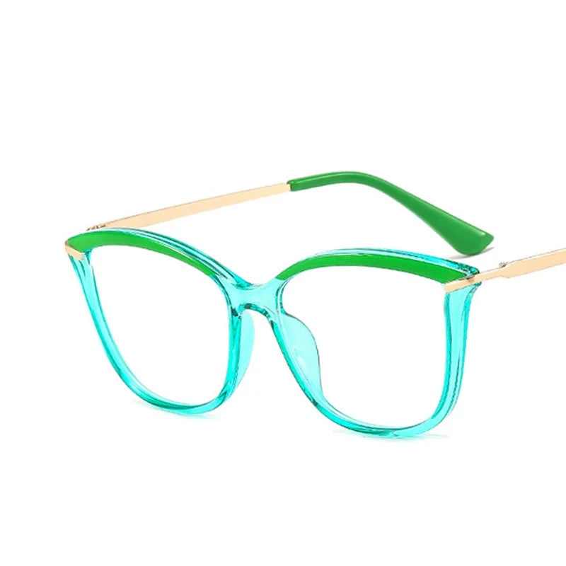 TR90 Fashion Myopia Glasses Frame Retro Brand Designer Cat Eye Optical Prescription Eyeglasses Women Computer Eyeglasses Girls