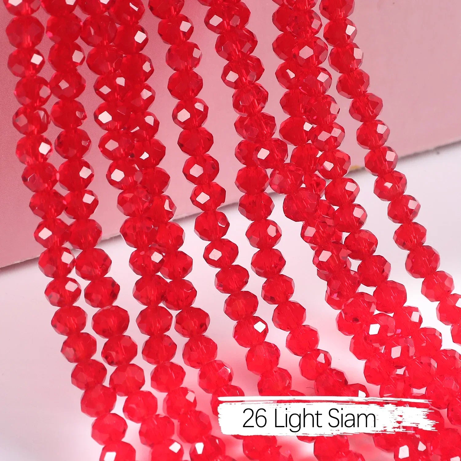 2mm 4mm 6mm 8mm Rondelle Austria Crystal Beads Faceted Glass Beads Loose Spacer Beads for DIY Bracelet Garment Making