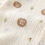 0-24M Infant Boys Cartoon Lion Long Sleeve Romper Air Conditioner Breathable Baby Jumpsuit Toddler Onesie Daily Clothes